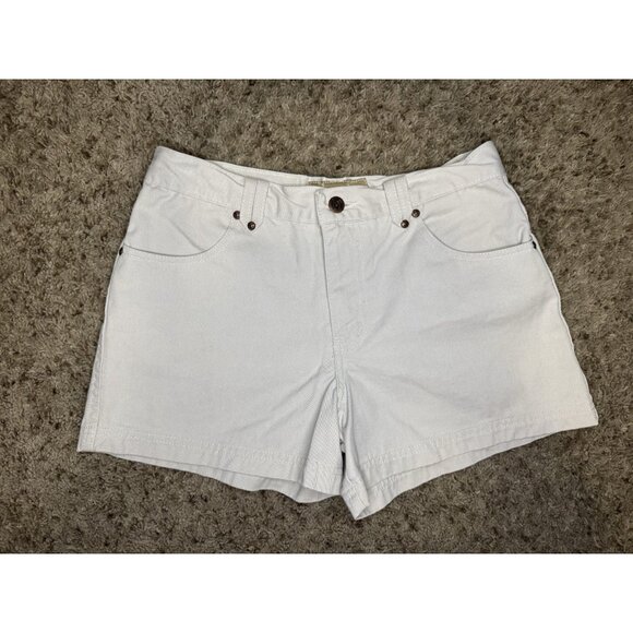 L.E.I. Vintage Cream White Shorts Mid Rise Y2k 90s Basic Casual Sz 28” - Picture 1 of 9